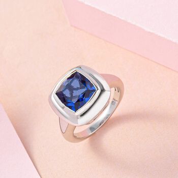 Ceylonfarbener Quarz-Ring - 4,38 ct.