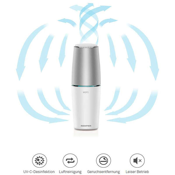⁠RICHTER kompakter und tragbarer USB-Luftreiniger MSP1 image number 1