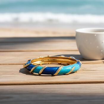 Emailliert Armreif ca. 19 cm ca. 30,50g