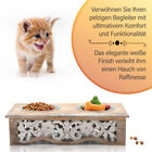 NAKKASHI handgeschnitzter Haustier-Fütterer aus Mangoholz mit 2 Schlüsseln aus Edelstahl image number 3
