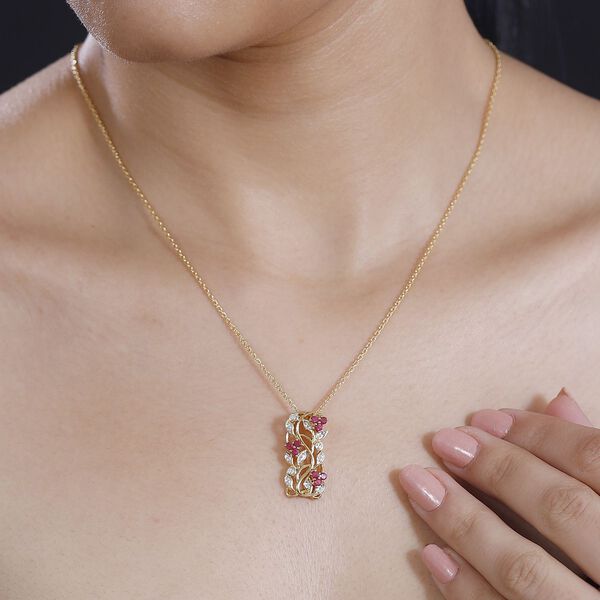 ALLORO AA afrikanischer Rubin-Anh&auml;nger mit 45cm Kette - 0,39 ct. image number 9