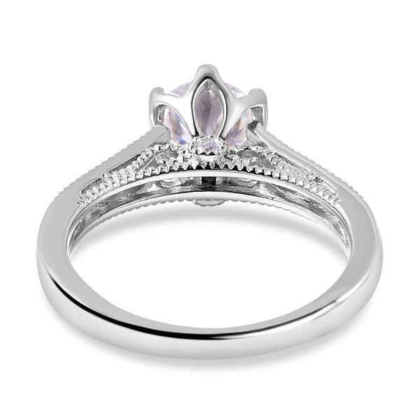 Moissanit-Ring, ca. 1.14 ct image number 4