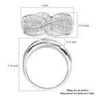 Weißer Diamant Ring, 925 Silber platiniert, (Größe 18.00) ca. 1.00 ct image number 5