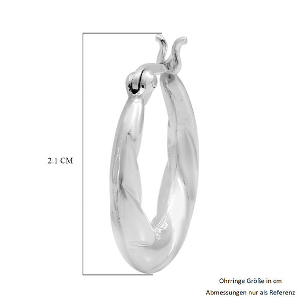 Schlichte Silber Creolen ca. 3,20g image number 3