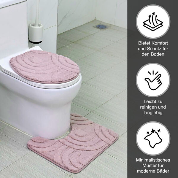 Badgarnitur mit rutschhemmender Rückseite, Lavendel image number 3