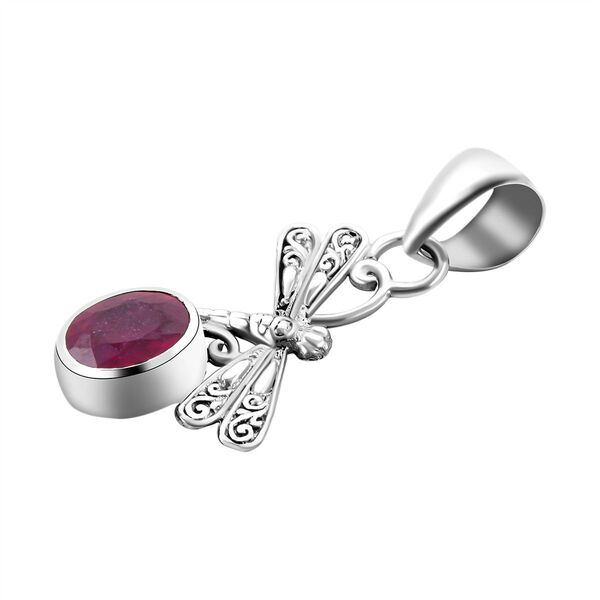 Royal Bali - Afrikanischer Rubin (Fissure gef&uuml;llt) Anh&auml;nger, 925 Silber ca. 1,40 ct image number 3