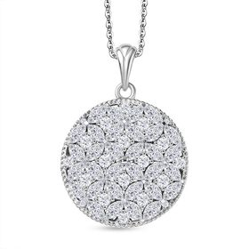 D’Joy Moissanit Anhänger mit 45cm Kette - 5,43 ct.