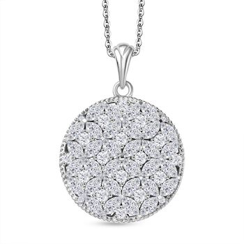 D&rsquo;Joy Moissanit Anh&auml;nger mit 45cm Kette - 5,43 ct.