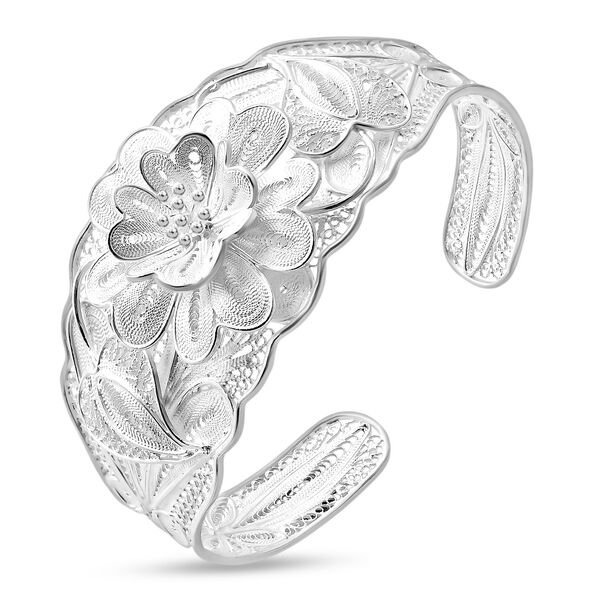 DJoy Royal Bali Kollektion - 925 Silber Tarakashi Armreif ca. 20 cm ca. 29,84g image number 3