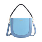 Hobo Tasche mit abnehmbarem Riemen, Größe 26x8x14 cm, Blau