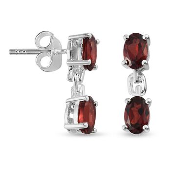 Roter Granat Ohrh&auml;nger 925 Silber ca. 2,43 ct&nbsp;