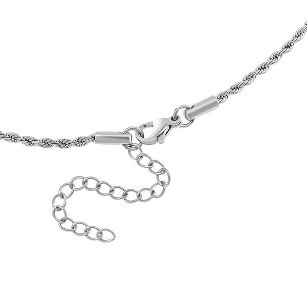 3er Set - Kugelkette 40 cm,  Gliederkette 45 cm, Ankerkette 55 cm, Edelstahl, Silberfarben image number 6