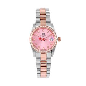 Moissanit Uhren 20 cm Reiner Edelstahl Bicolor