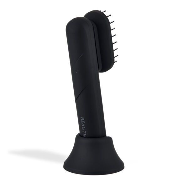 "Beautech 4 in 1 Hair massager - Black matt Power:3W Battery:1800mAh (included) Color: black matt Product Size :190.4*32*34.7mm Box Size: 27.5*15.6*5.2cm                                           Material: ABS+plastic Weight:607g 3 intensity of EMS 3 inte image number 3