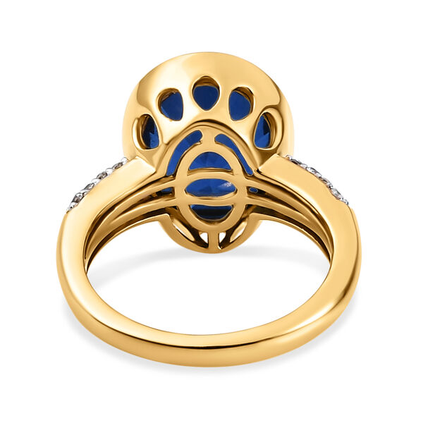 Ceylonfarbener Quarz und Zirkon-Ring, 925 Silber vergoldet - 5,11 ct.&nbsp; image number 5