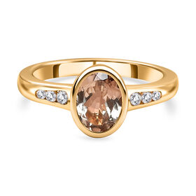 AAA Turkizit und Zirkon-Ring - 1,67 ct.