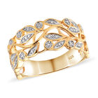 Diamant Ring 925 Silber 585 Vergoldet image number 3