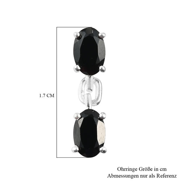 Schwarze Spinell-Ohrh&auml;nger, 925 Silber ca. 2,40 ct&nbsp; image number 5