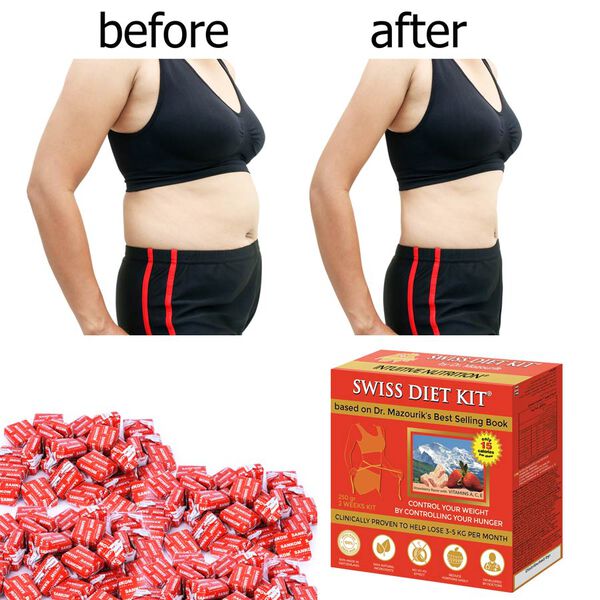SWISS DIET KIT - Ern&auml;hrungs-Bonbons, Nachf&uuml;llpackung (250g), 84 St&uuml;ck, Erdbeergeschmack image number 3