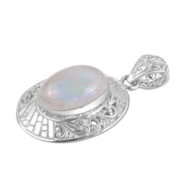 Royal Bali - Regenbogen Mondstein-Anhänger, 925 Silber ca. 13.00 ct image number 3