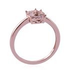Natürlicher, rosa Diamant-Ring, 925 Silber Roségold Vermeil  ca. 0,15 ct image number 3