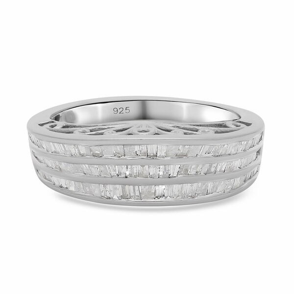 Diamant Ring, Anh&auml;nger 925 Platin-&Uuml;berzug image number 3