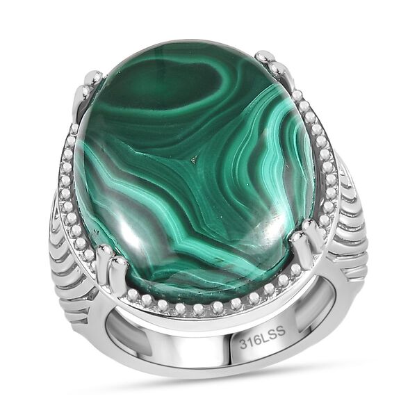 Malachit Ring - 30,11 ct. image number 3