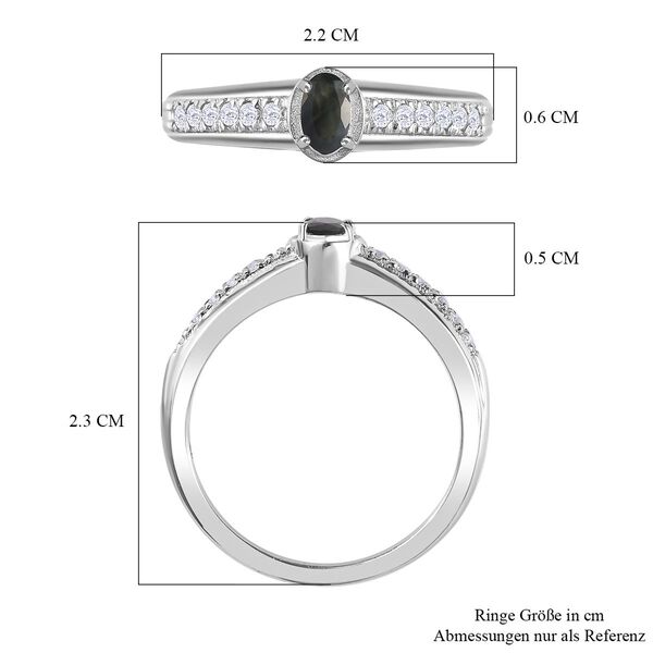 Alexandrit und Zirkon Ring - 0,49 ct. image number 7