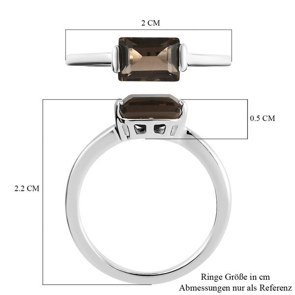 Rauchquarz Solit&auml;r-Ring, 925 Silber  ca. 1,06 ct image number 7