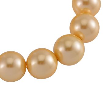 Goldenes Muschelkernperle (15-17 mm) Armband flexibles (18.00-19.00 cm)