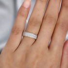 Diamant Cluster Ring 925 Silber Gelbgold Vermeil image number 2