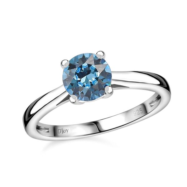 Aquamarin Kristall Ring 925 Silber platiniert (Gr&ouml;&szlig;e 16.00) ca. 1,50 ct image number 4