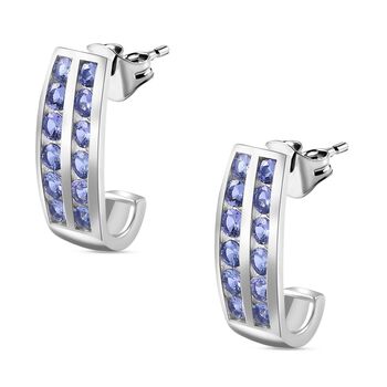 AA Tansanit Ohrringe 925 Silber rhodiniert ca. 1,93 ct.