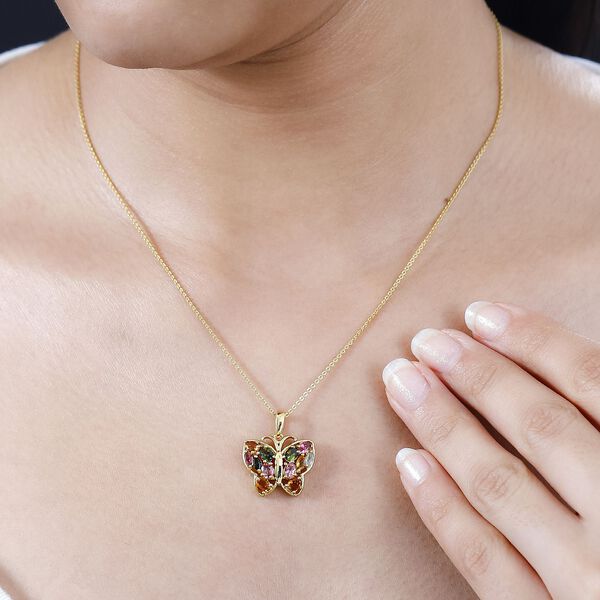 AA Multi-Turmalin Anh&auml;nger - 1,58 ct. image number 3