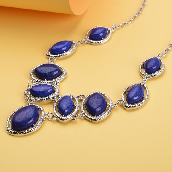 Lapislazuli-Halskette, ca. 45 cm, ca. 125,00 ct image number 1