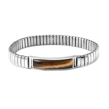 Flexibles Tigerauge-Armband, 19 cm, ca. 17,70 ct