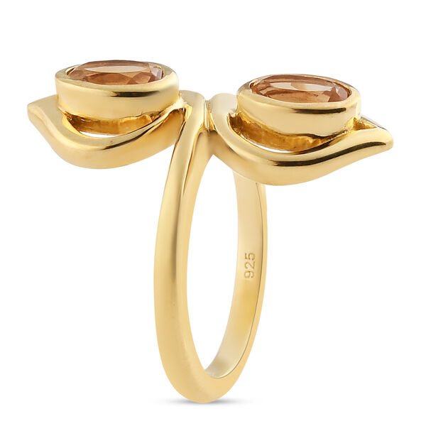 Citrin Ring 925 Silber vergoldet  ca. 1,43 ct image number 5