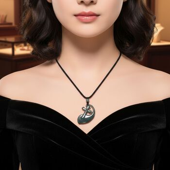 Nat&uuml;rlicher Olmek Jadeit Halskette 70 cm ca. 30.00 ct