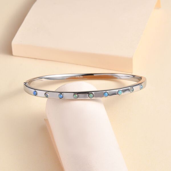 Nat&uuml;rlicher, &auml;thiopischer Welo Opal-Armreif image number 2