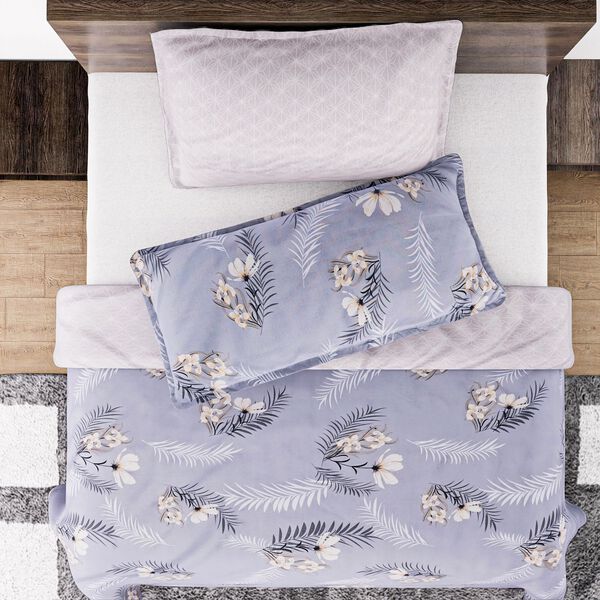 6-teiliges Bettbezug Set, 2 Bettbezüge, 4 Kissenbezüge, hellblau image number 5