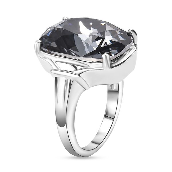 J Francis gefertigt mit SWAROVSKI- Silberner Nacht-Swarovski-Kristall-Ring image number 5