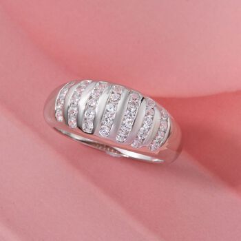 LUSTRO STELLA wei&szlig;er Zirkonia Ring