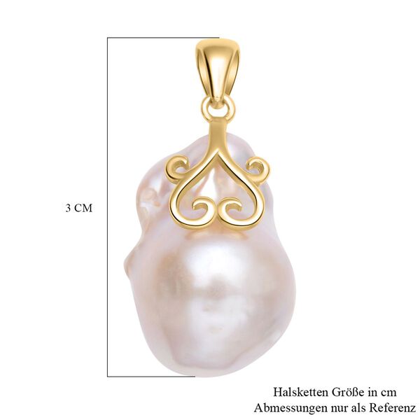 S&uuml;&szlig;wasser Perlen-Anh&auml;nger, 925 Silber vergoldet image number 6