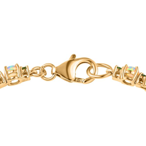 D'Joy AA Nat&uuml;rliches, &auml;thiopisches Welo Opal und Tsavorit Granat 20cm Armband - 6,38 ct. image number 4