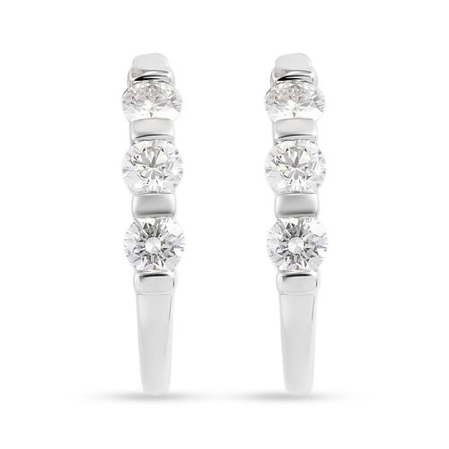 RHAPSODY halbe Diamant-Creolen image number 0