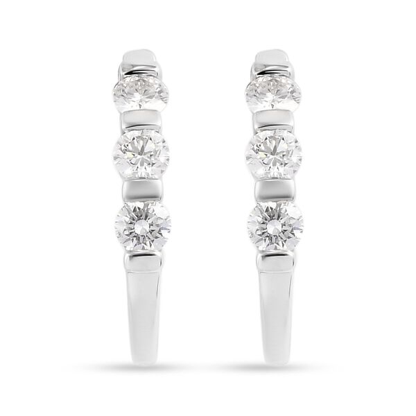 RHAPSODY halbe Diamant-Creolen image number 0