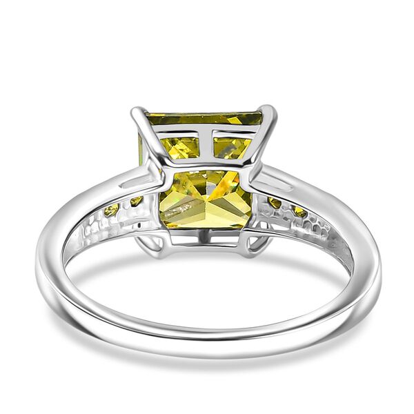Peridot kubischer Zirkonia-Ring - 4,55 ct. image number 6
