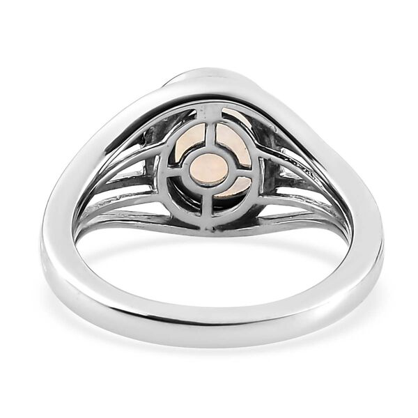 Regenbogen Mondstein-Ring, 925 Silber platiniert  ca. 1,89 ct image number 6