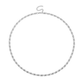 K&ouml;nigskette, Reiner Edelstahl, ca. 50 cm, Silberfarben