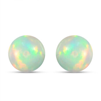 Nat&uuml;rliche, &auml;thiopische Opal-Ohrstecker, 375 Gelbgold ca. 1.24 ct